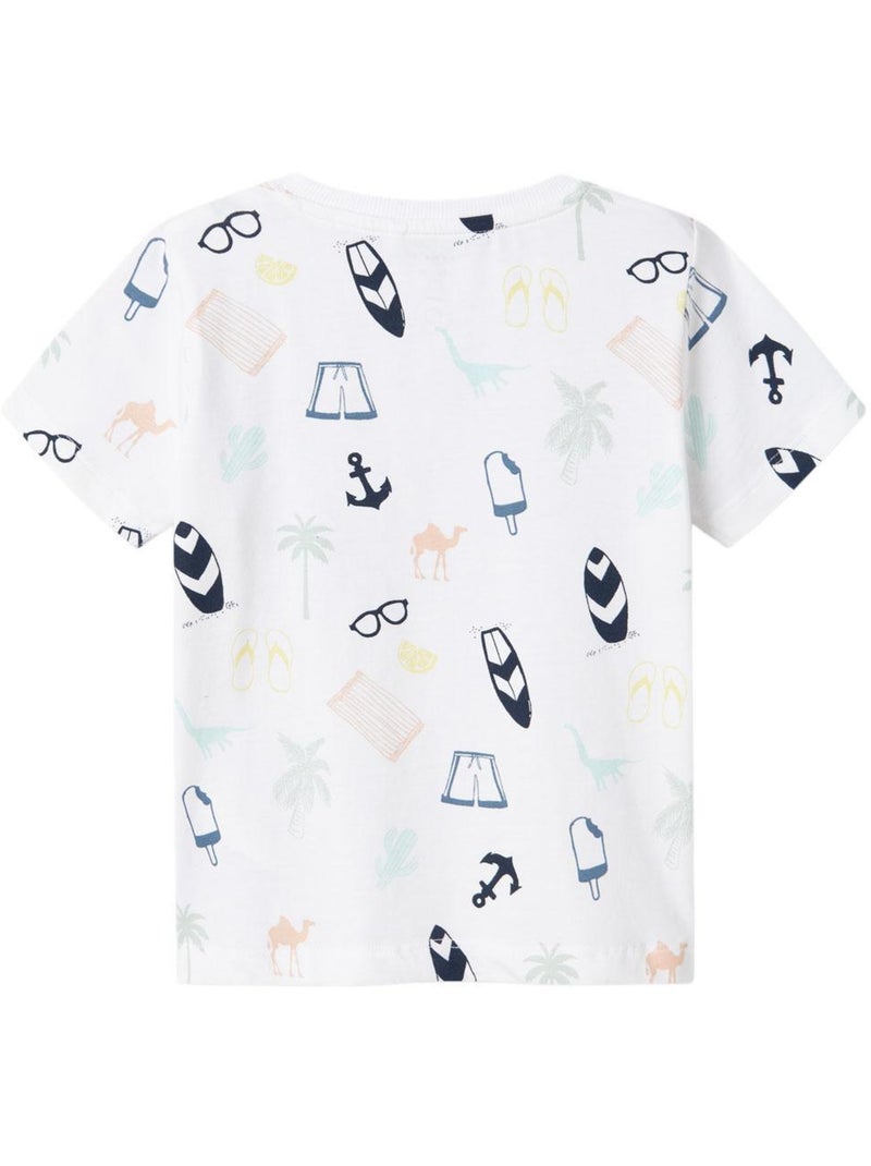 T-Shirt Garçon Name it Blanc - Kiabi