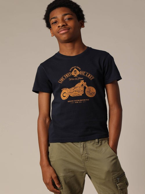 T-shirt garçon PARK en jersey de coton 'Deeluxe' - Kiabi