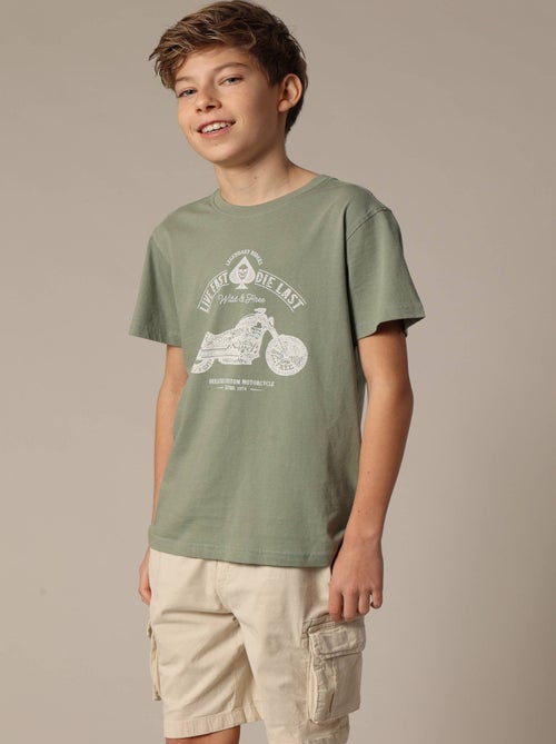T-shirt garçon PARK en jersey de coton 'Deeluxe' - Kiabi