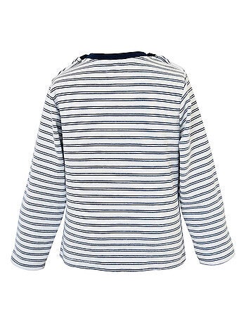 T-SHIRT GARCON RAYE MANCHES LONGUES