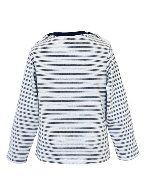 T-SHIRT GARCON RAYE MANCHES LONGUES - Kiabi