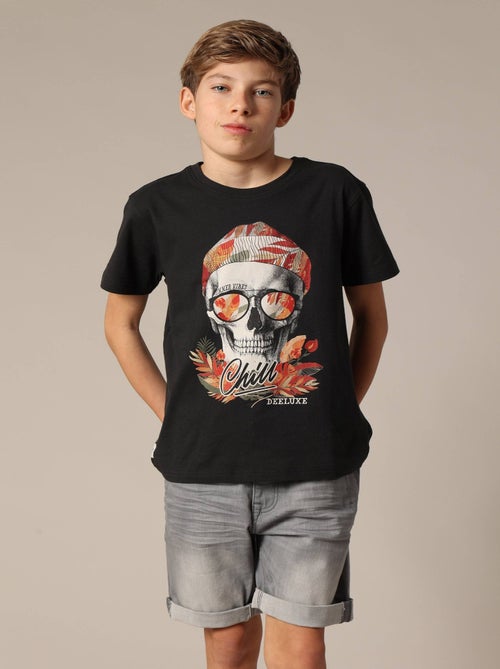 T-shirt garçon style rock 'Deeluxe' - Kiabi