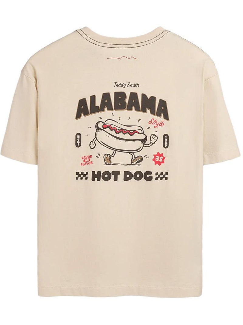 T-Shirt Garçon Teddy Smith Beige - Kiabi