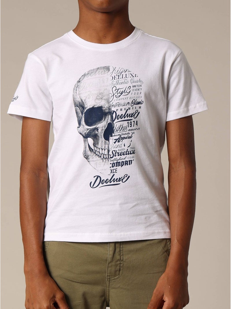 T-shirt garçon VEGAS en jersey de coton 'Deeluxe' Blanc - Kiabi