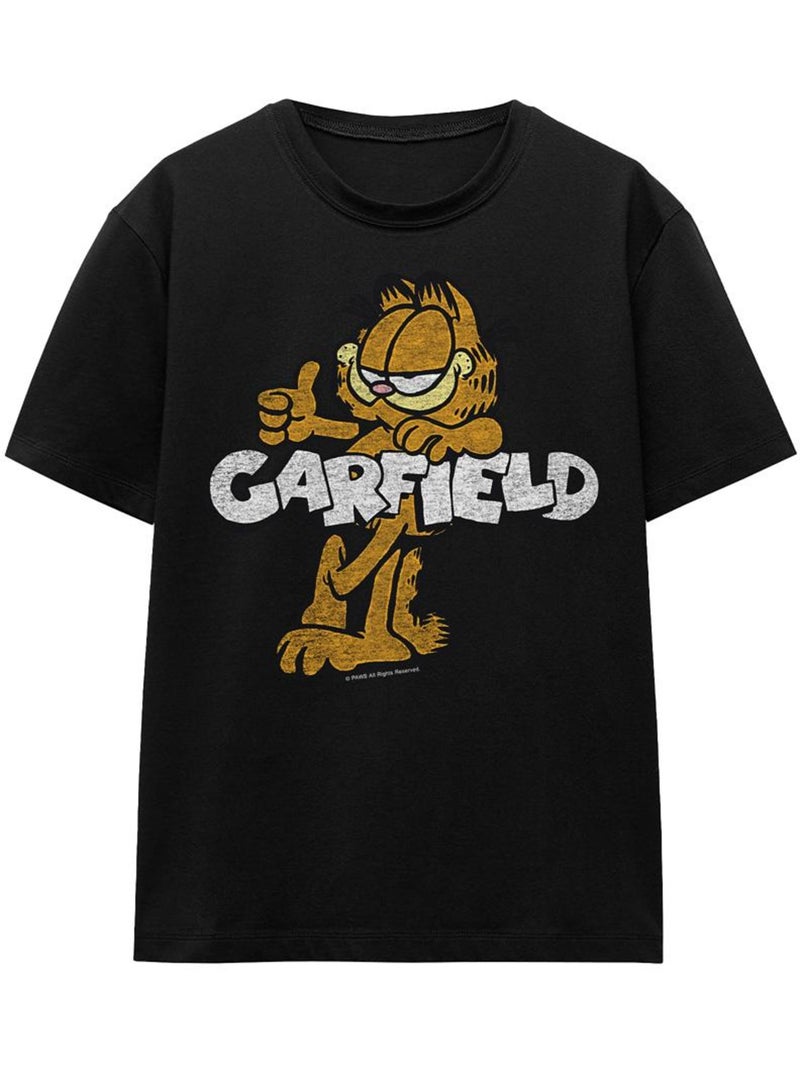 T-shirt garf - garfield Noir - Kiabi