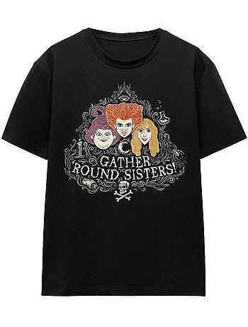 T-shirt gather round sisters - hocus pocus: les trois sorcières