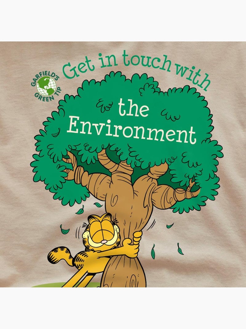 T-shirt get in touch - garfield Beige sable - Kiabi