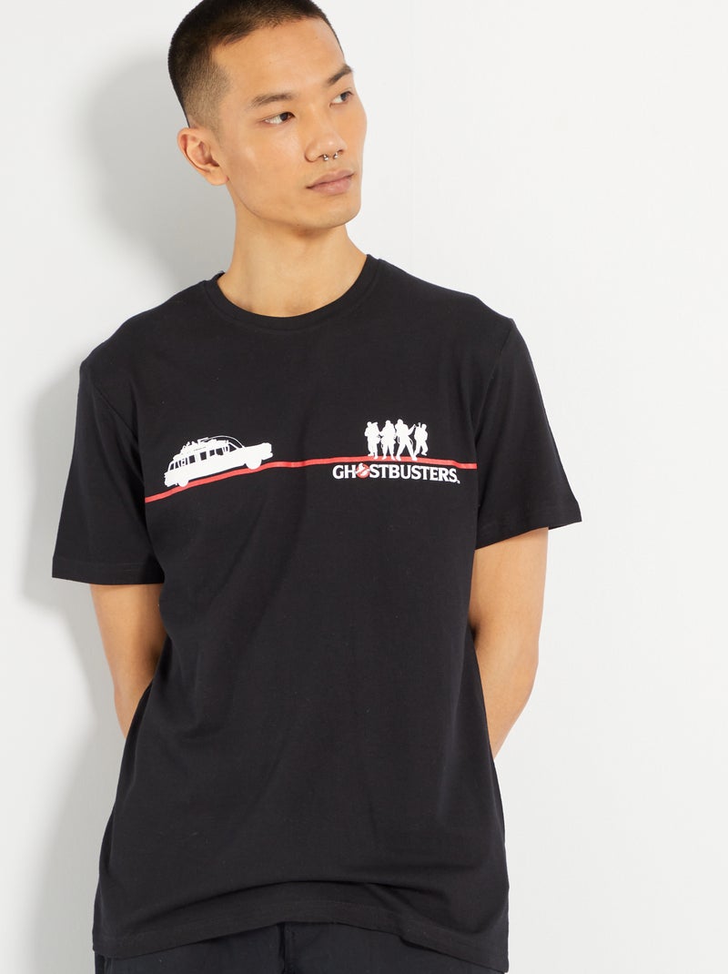 T-shirt 'Ghostbuster' noir - Kiabi