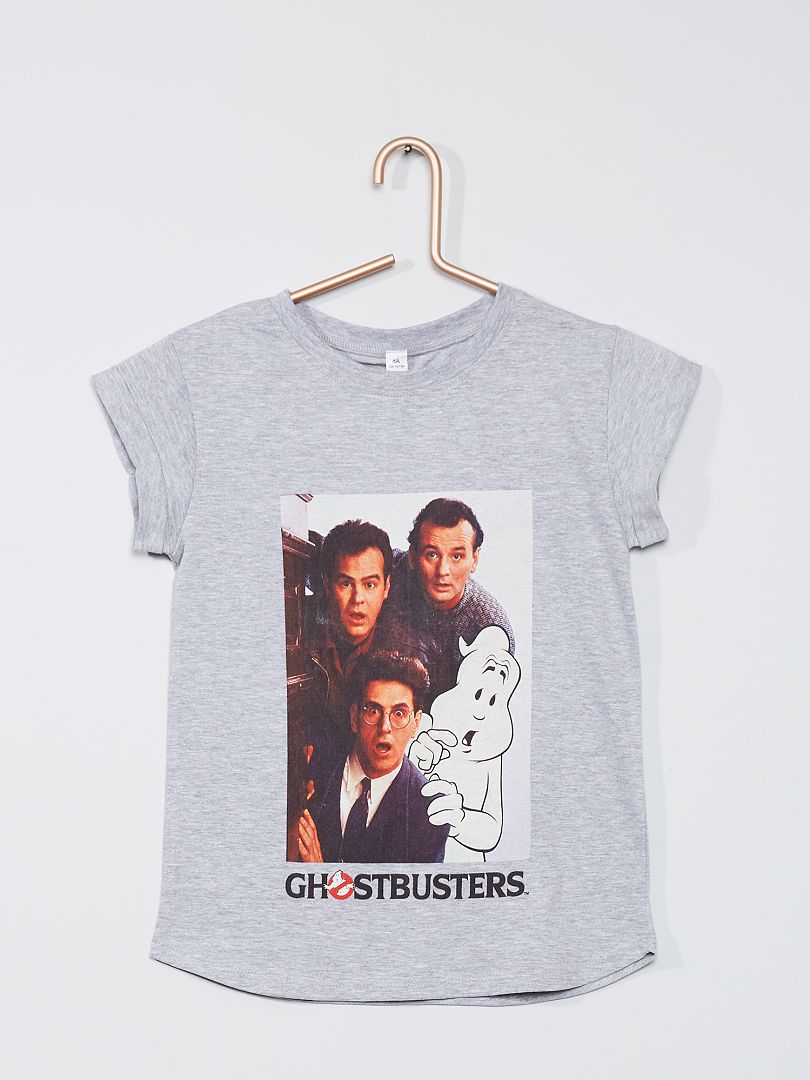 T-shirt 'Ghostbusters' gris chiné - Kiabi
