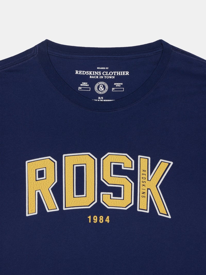 T-shirt  Glorious Quick Redskins Bleu - Kiabi