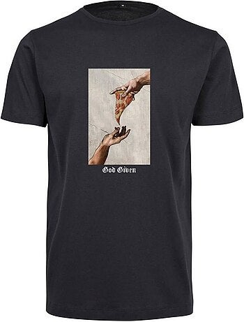 T-shirt god given pizza - mister tee