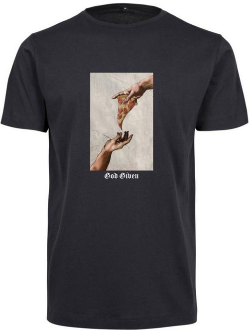 T-shirt god given pizza - mister tee - Kiabi