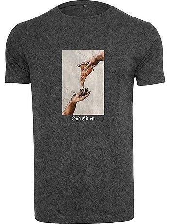 T-shirt god given pizza - mister tee