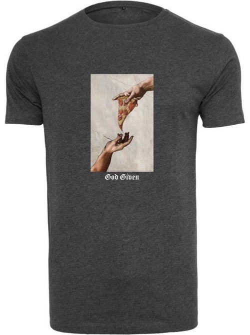 T-shirt god given pizza - mister tee - Kiabi