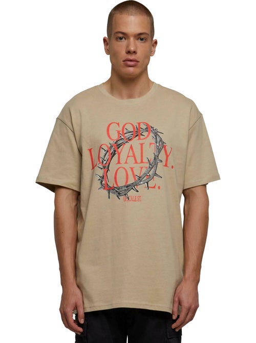 T-shirt god loyalty love - mister tee - Kiabi
