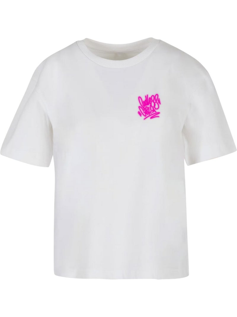 T-shirt godless girl - miss tee Blanc - Kiabi