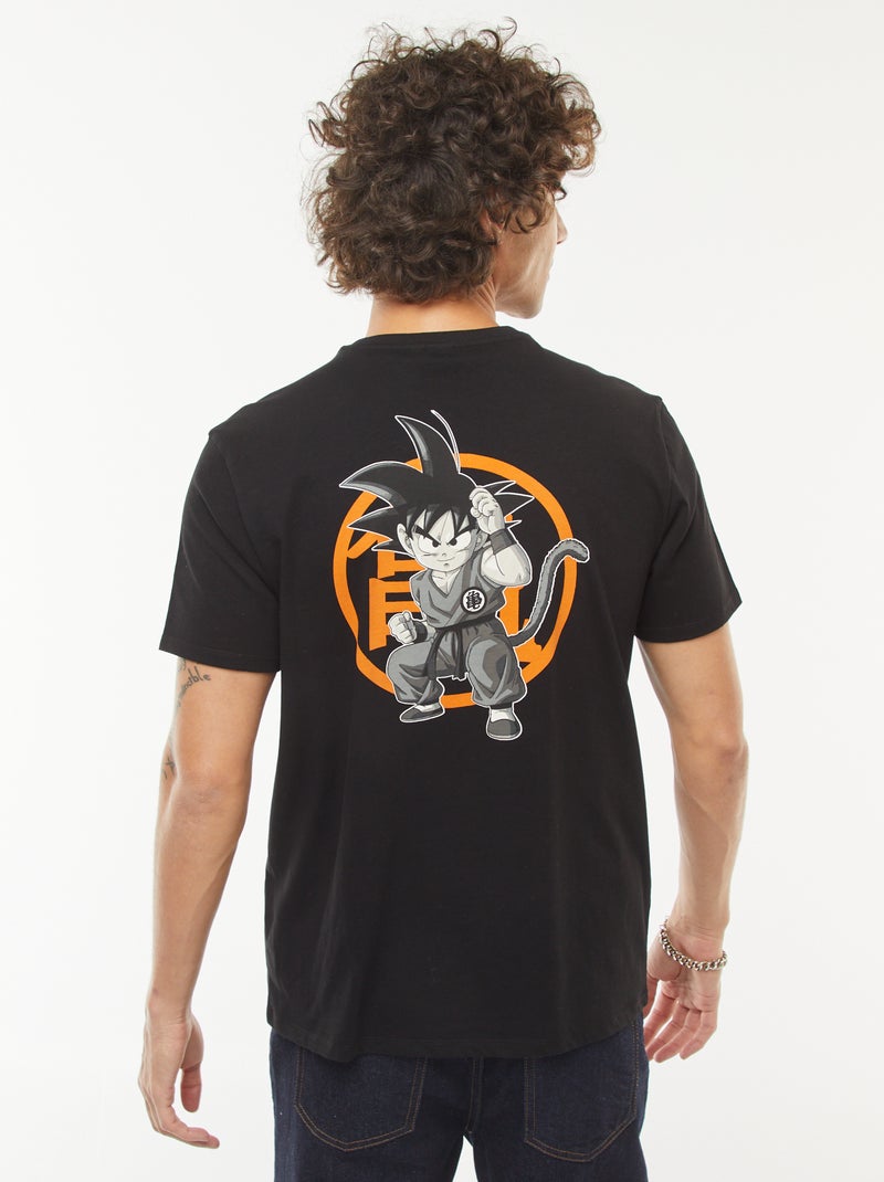 T-shirt 'Goku' 'Dragon Ball Z' manches courtes Noir - Kiabi