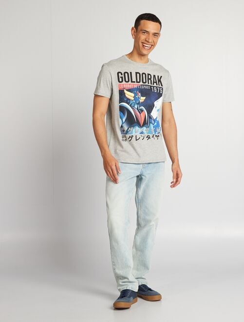 T-shirt 'Goldorak' à col rond - Kiabi
