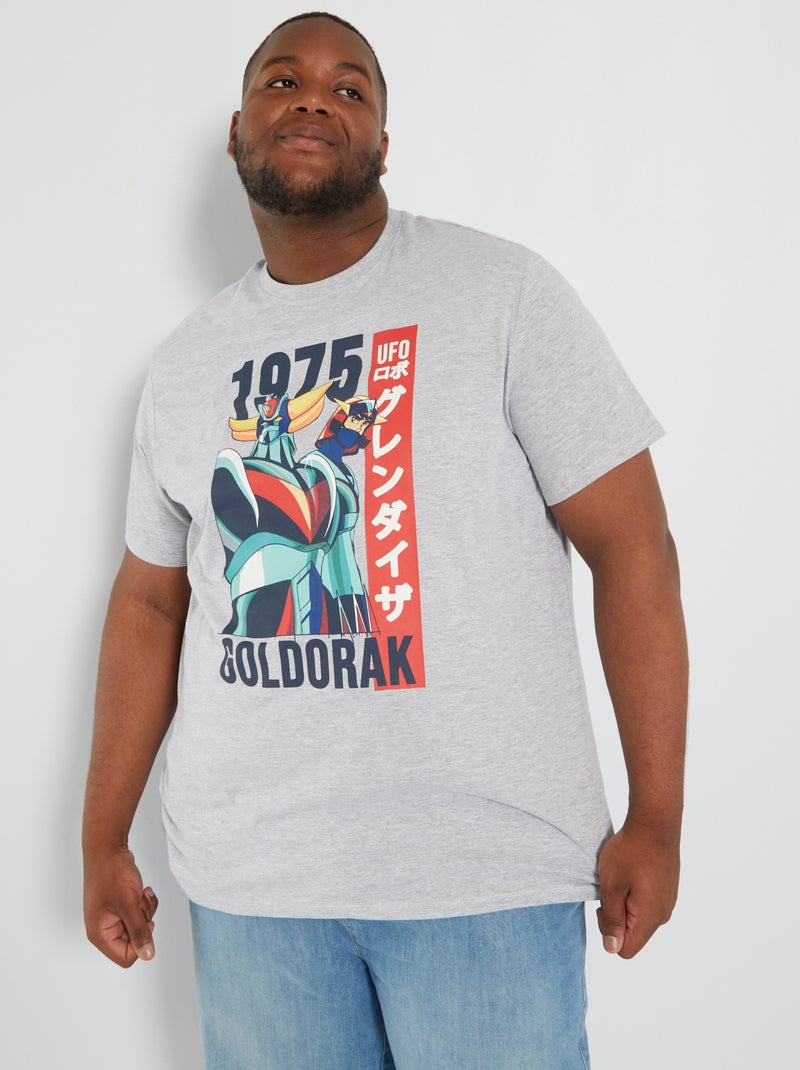 T-shirt 'Goldorak' en jersey Gris - Kiabi