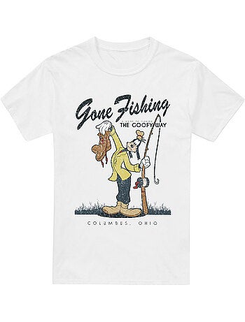 T-shirt goofy gone fishing - mickey mouse et ses amis (dingo)