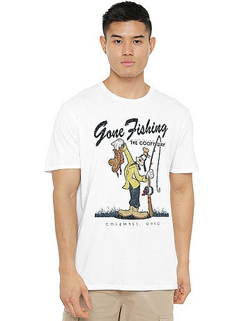 T-shirt goofy gone fishing - mickey mouse et ses amis (dingo)