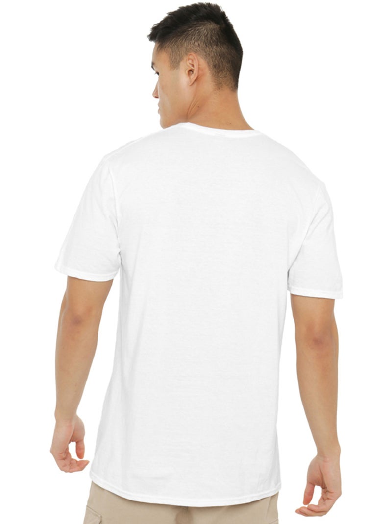 T-shirt goofy gone fishing - mickey mouse et ses amis (dingo) Blanc - Kiabi