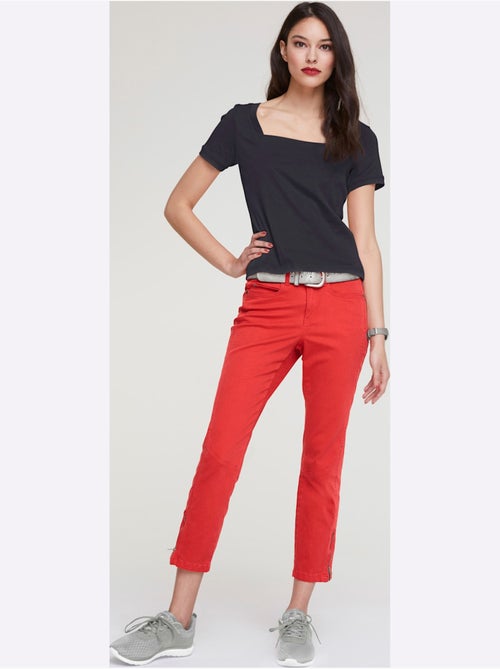 T-shirt Grande Encolure Carrée - Taille Standard - helline - Kiabi