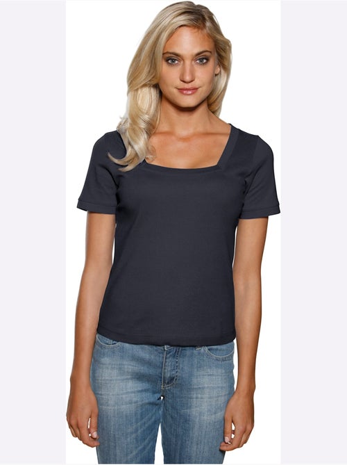 T-shirt Grande Encolure Carrée - Taille Standard - helline - Kiabi