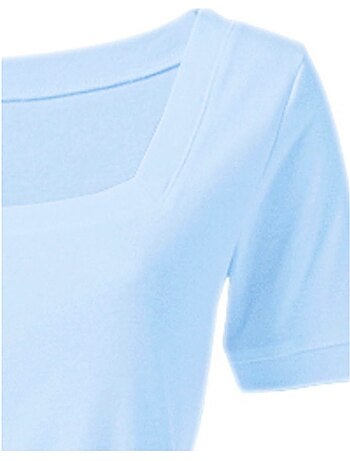 T-shirt Grande Encolure Carrée - Taille Standard - helline