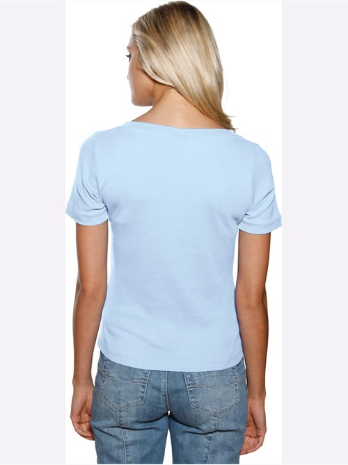 T-shirt Grande Encolure Carrée - Taille Standard - helline - Kiabi