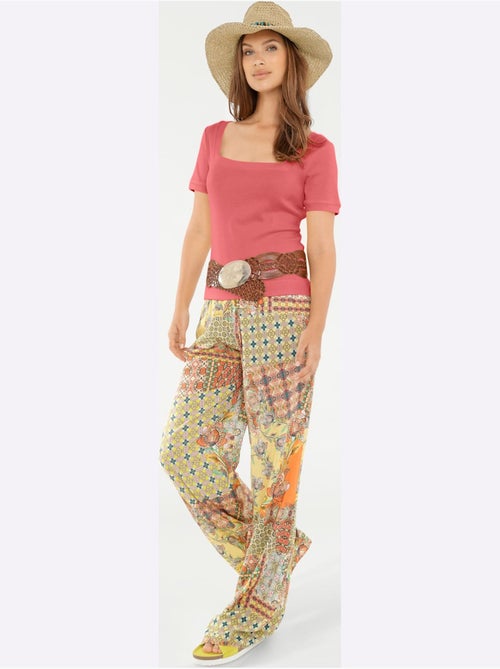 T-shirt Grande Encolure Carrée - Taille Standard - helline - Kiabi