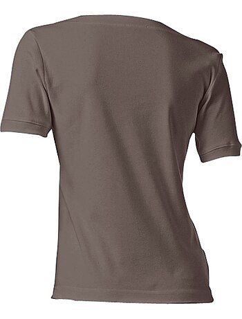 T-shirt Grande Encolure Carrée - Taille Standard - helline