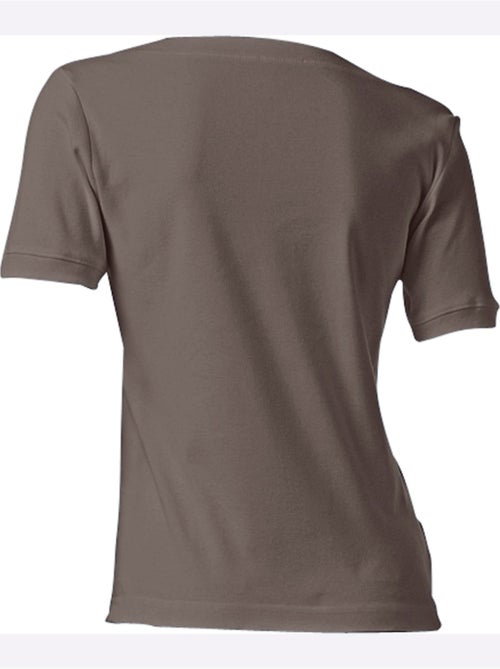 T-shirt Grande Encolure Carrée - Taille Standard - Helline - Kiabi