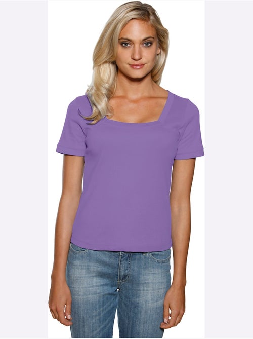 T-shirt Grande Encolure Carrée - Taille Standard - helline - Kiabi