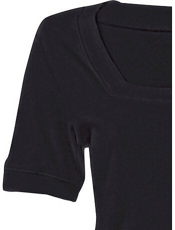 T-shirt Grande Encolure Carrée - Taille Standard - helline