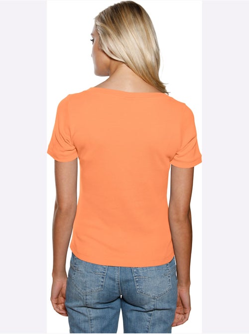 T-shirt Grande Encolure Carrée - Taille Standard - helline - Kiabi
