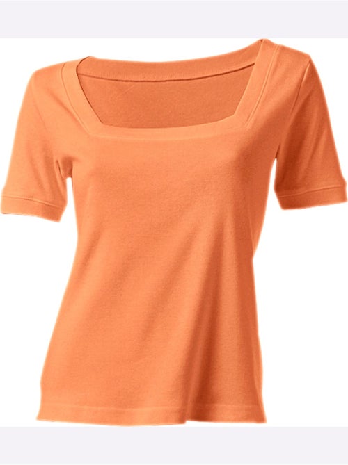 T-shirt Grande Encolure Carrée - Taille Standard - helline - Kiabi