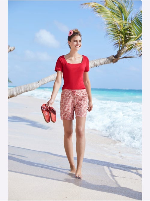 T-shirt Grande Encolure Carrée - Taille Standard - helline - Kiabi