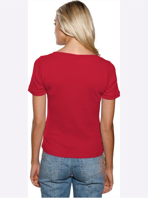 T-shirt Grande Encolure Carrée - Taille Standard - helline - Kiabi