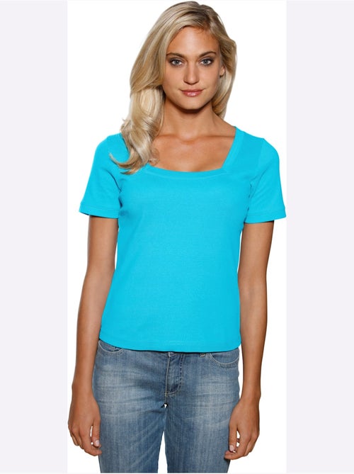 T-shirt Grande Encolure Carrée - Taille Standard - helline - Kiabi