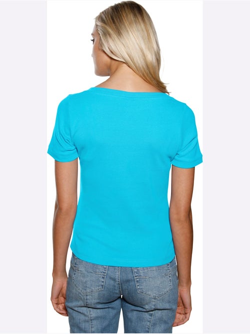 T-shirt Grande Encolure Carrée - Taille Standard - helline - Kiabi