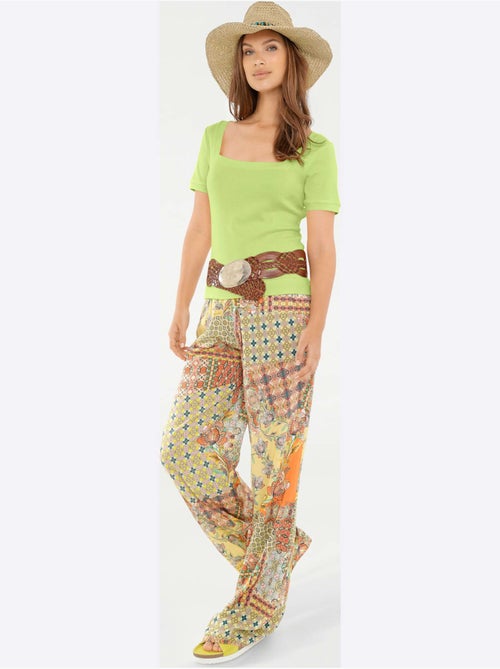 T-shirt Grande Encolure Carrée - Taille Standard - helline - Kiabi