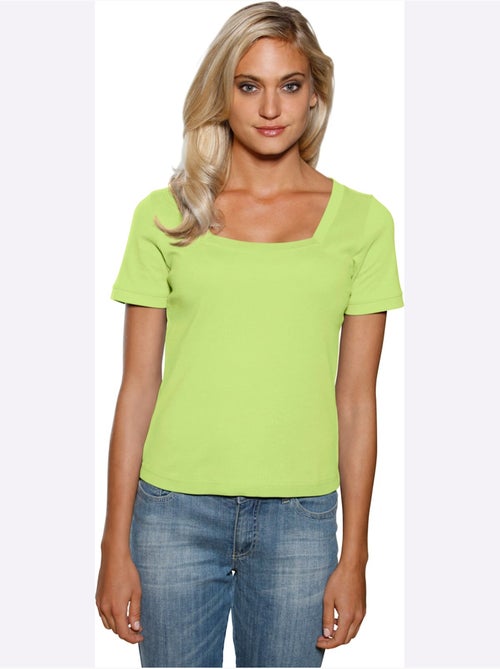 T-shirt Grande Encolure Carrée - Taille Standard - helline - Kiabi