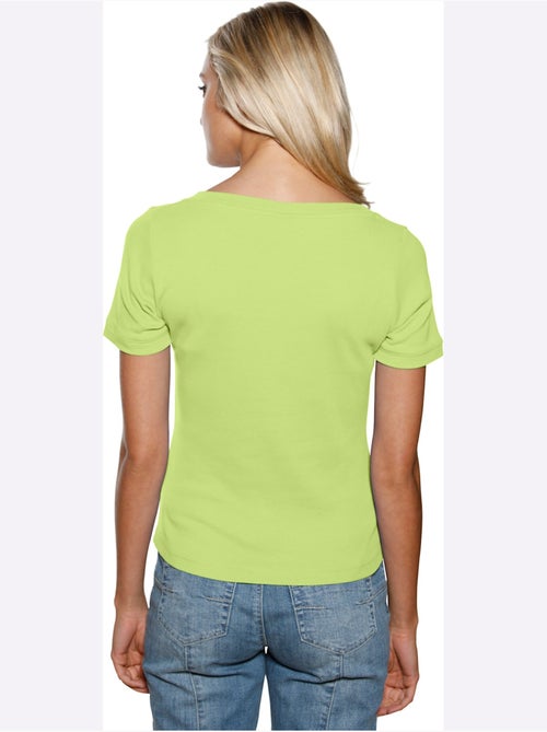 T-shirt Grande Encolure Carrée - Taille Standard - helline - Kiabi