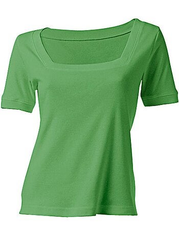 T-shirt Grande Encolure Carrée - Taille Standard - helline