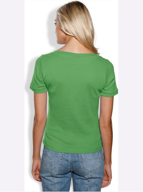 T-shirt Grande Encolure Carrée - Taille Standard - helline - Kiabi