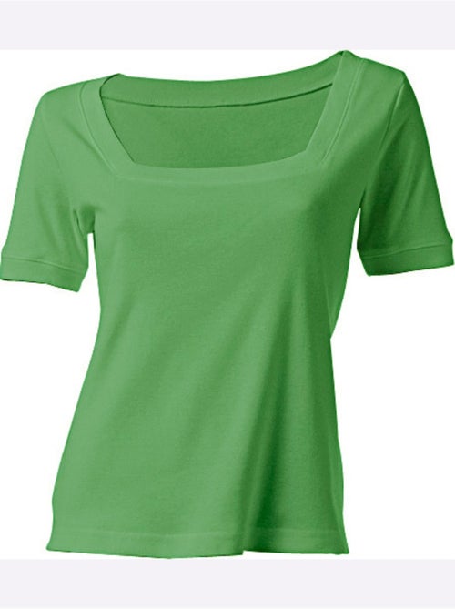 T-shirt Grande Encolure Carrée - Taille Standard - helline - Kiabi