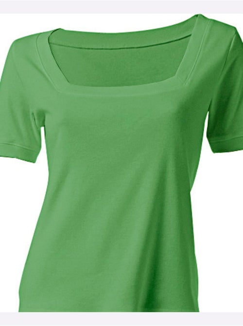T-shirt Grande Encolure Carrée - Taille Standard - helline - Kiabi