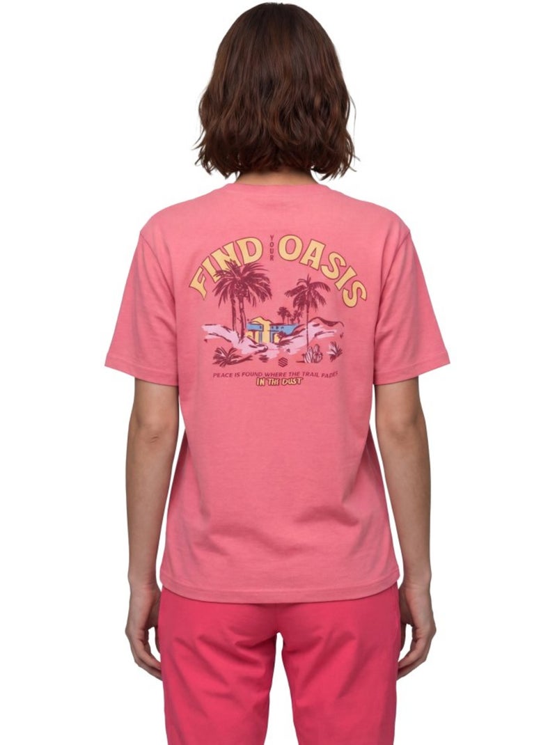T-shirt gravel coton manches courtes femme femme chaser-w Rouge - Kiabi