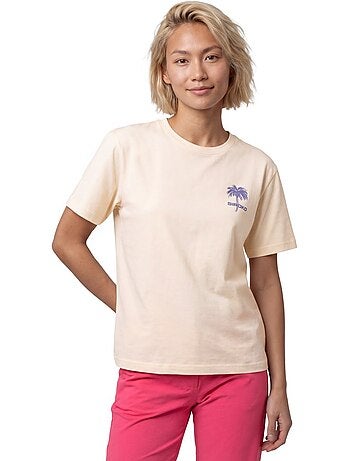 T-shirt gravel coton manches courtes femme femme chaser-w sand